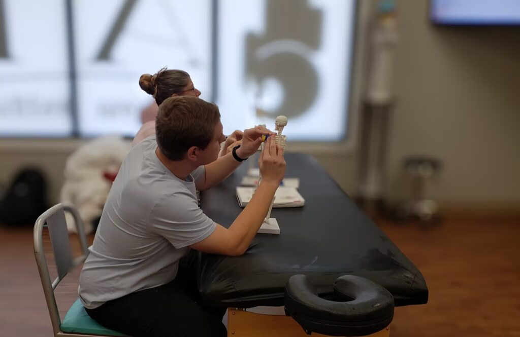 Students Learning Massage Therapy in Alpena, MI
